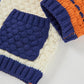 Giacca in Maglia Neonato 100% Cotone con Cappuccio e Bottoni