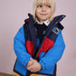 Giubbotto Invernale Boy Impermeabile con Cappuccio – Blu e Rosso