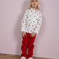 Pantaloni Boy Rossi in Cotone Elasticizzato con Tasche