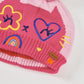 Set Berretto con Pompon e Scaldacollo Rosa Bambina