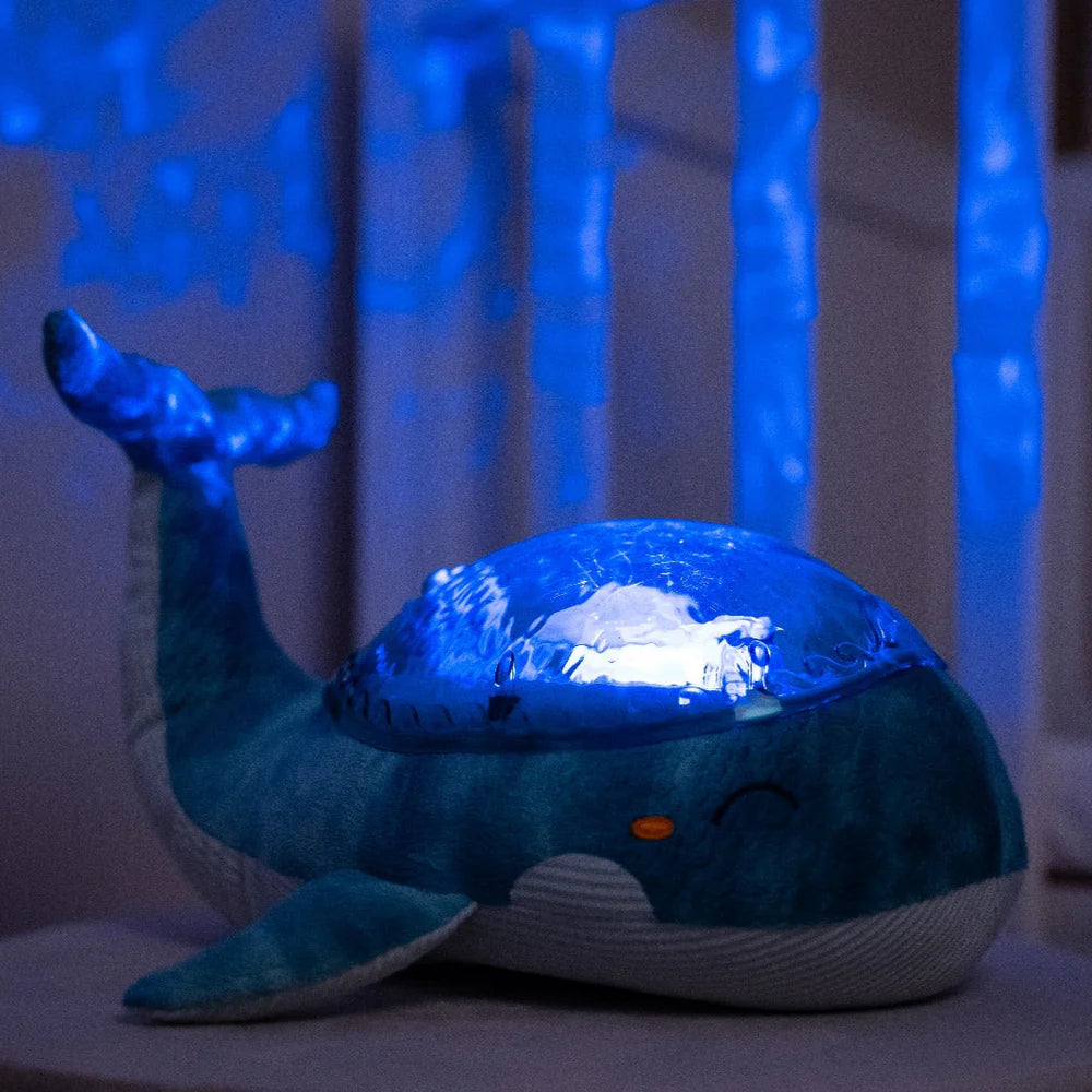 Tranquil Whale™ Blu – Luce Notturna Proiettore con Suoni Rilassanti (Ricaricabile USB)