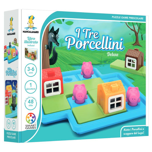 Gioco "I Tre Porcellini Deluxe" con Libro – Smart Games