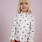Camicia Boy Bianca in Cotone con Stampa Fantasia e Bottoni