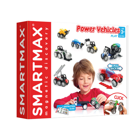 Power Vehicles – Set costruzioni magnetiche 25 pezzi