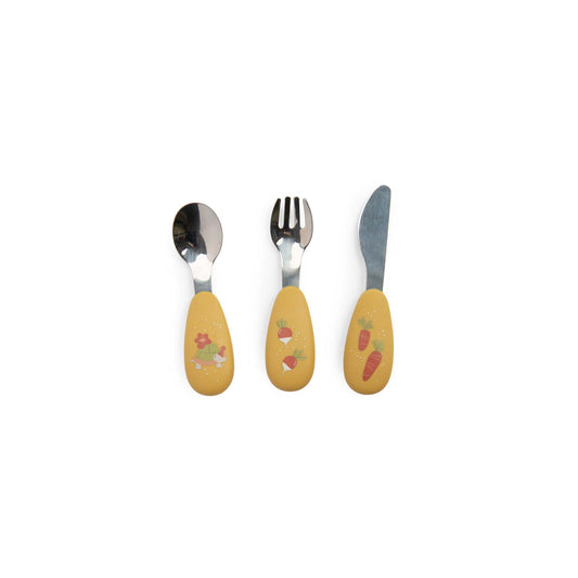 Set Posate in Silicone e Acciaio