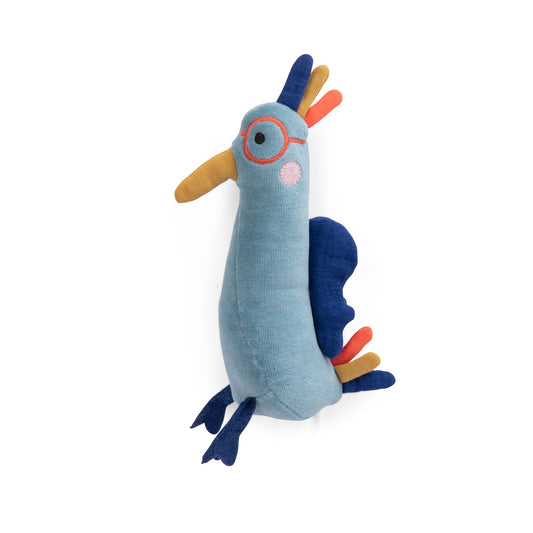 Peluche sonaglio uccellino blu Les Toupitis – Moulin Roty