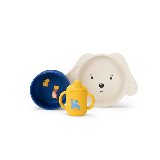 Set pranzetto silicone Puce & Pilou
