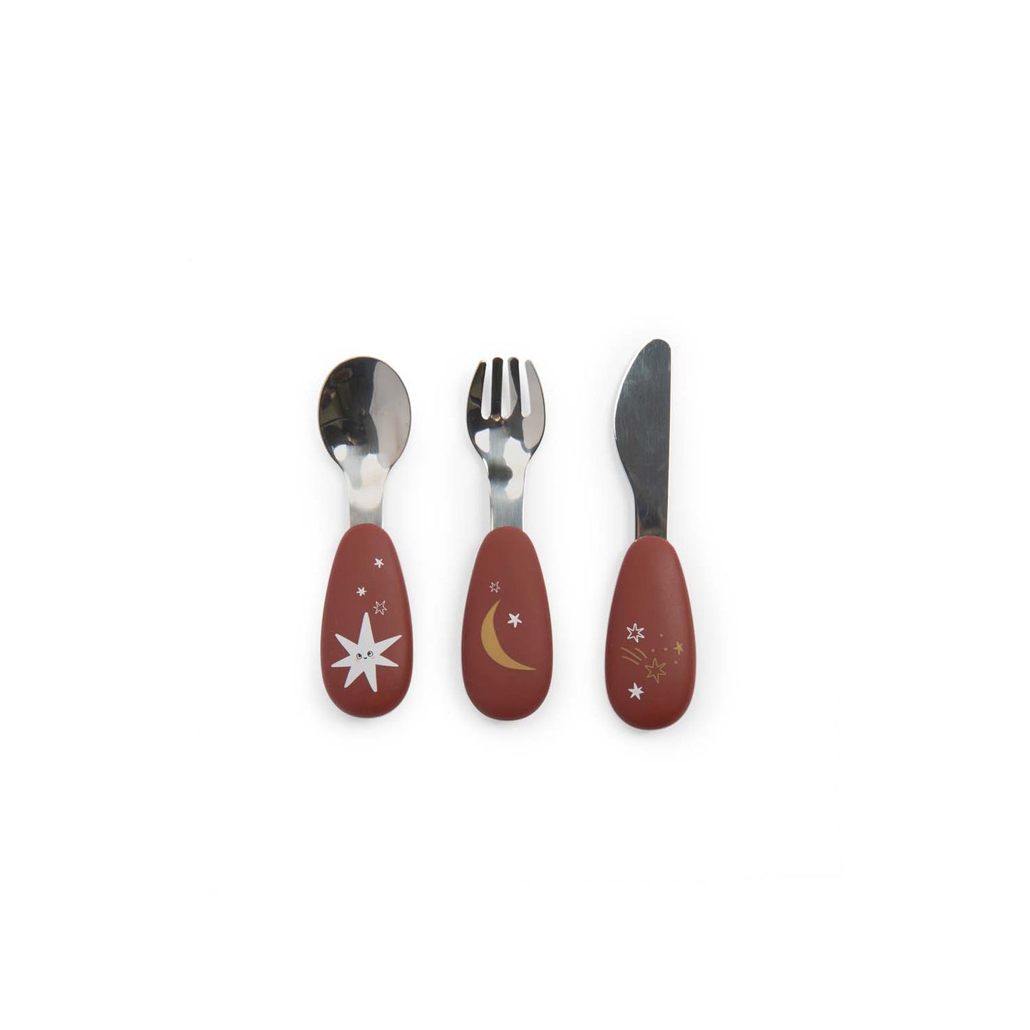 Set Posate in Silicone e Acciaio