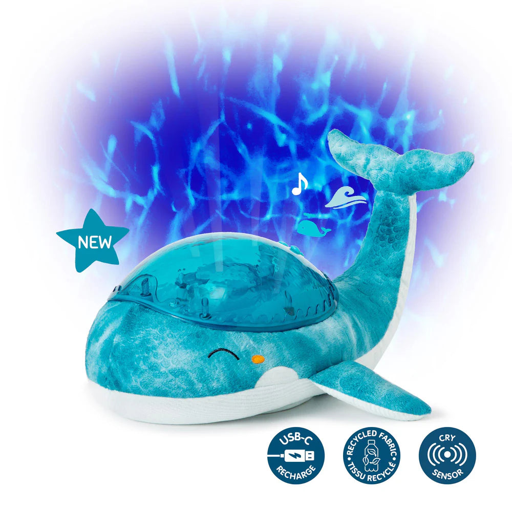 Tranquil Whale™ Blu – Luce Notturna Proiettore con Suoni Rilassanti (Ricaricabile USB)