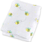 Copertina Swaddle in Mussola di Cotone 120x120 – Morbida, Traspirante e Multiuso