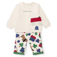 Completo neonato felpa e pantaloni fantasia Sweet Home - Newborn