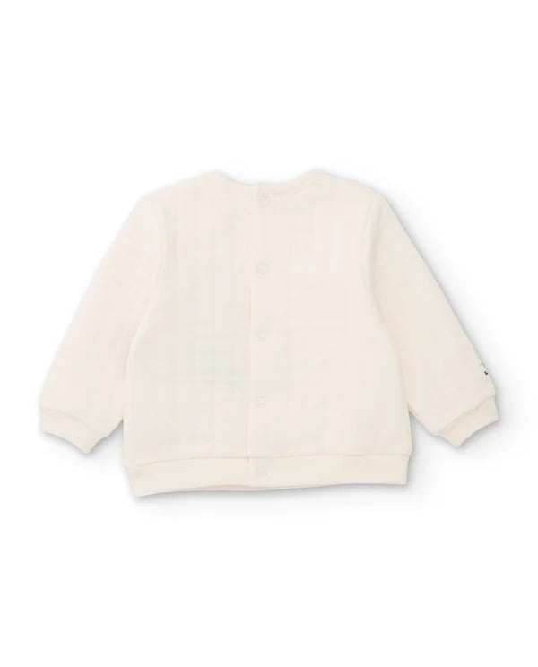 Completo neonato felpa e pantaloni fantasia Sweet Home - Newborn