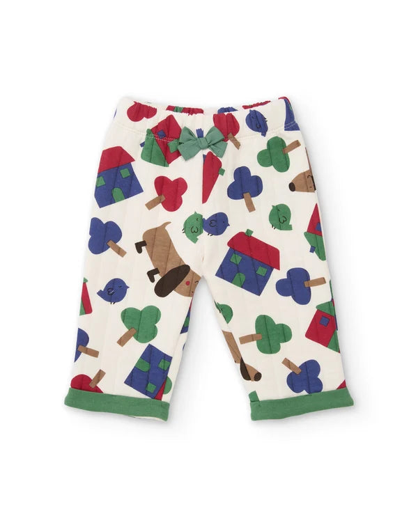 Completo neonato felpa e pantaloni fantasia Sweet Home - Newborn