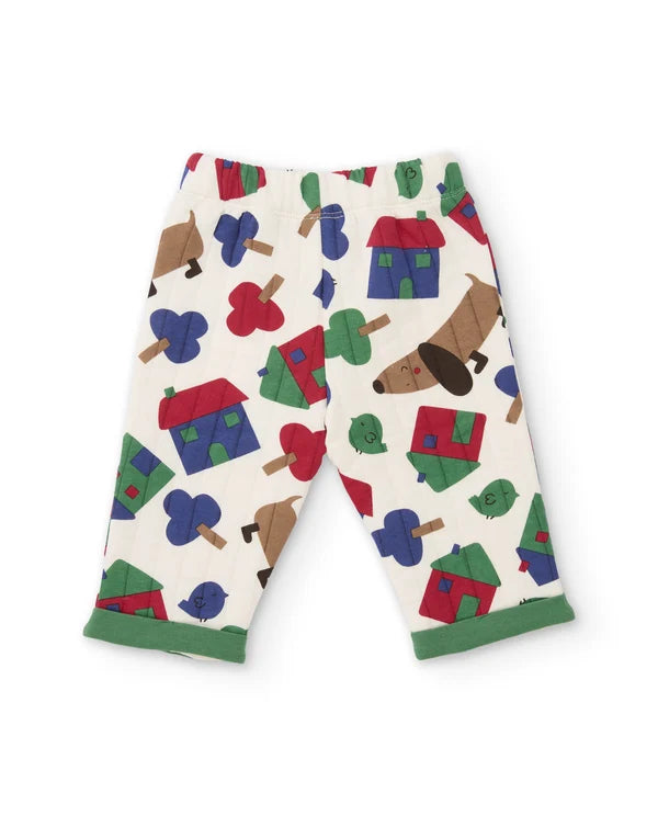 Completo neonato felpa e pantaloni fantasia Sweet Home - Newborn