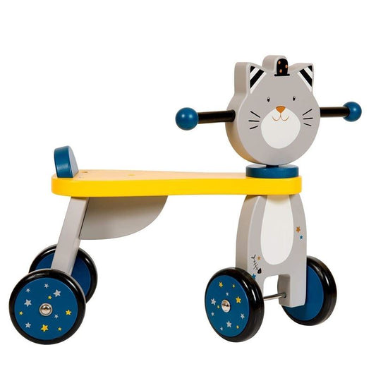 Triciclo Primipassi in Legno – Cavalcabile per Bambini 1+ Anno