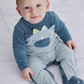 Tutina neonato in ciniglia con animaletto - Newborn