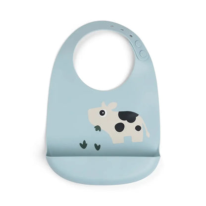 Bavaglio Impermeabile con Tasca - Collezione Tiny Farm - 100% Silicone