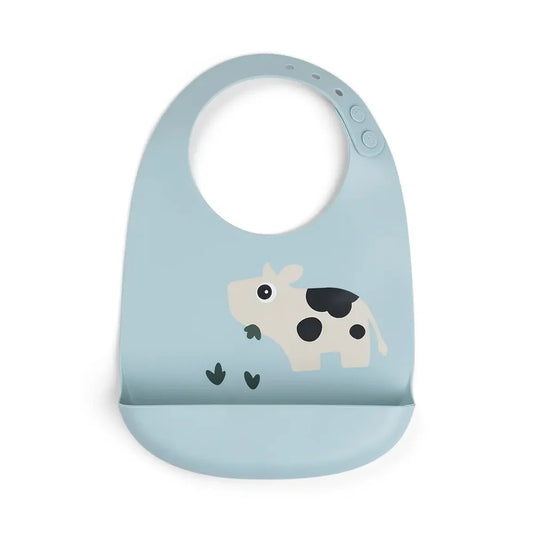 Bavaglio Impermeabile con Tasca - Collezione Tiny Farm - 100% Silicone