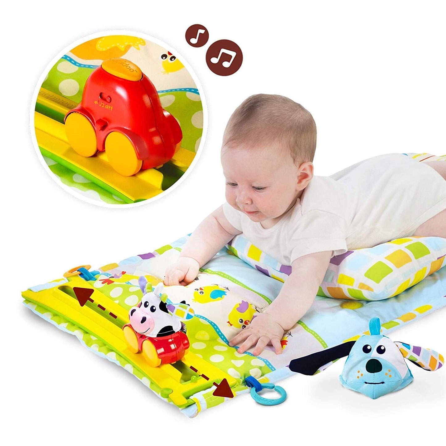 Tappeto Attività Neonato Yookidoo Gymotion Tummy Time