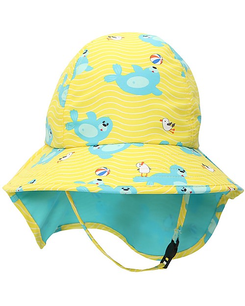 Cappellino Estivo Bambini con Falda Lunga Protettiva - UPF 50+