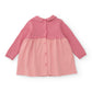 Vestitino in maglia rosa con cuore ricamato- Newborn