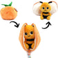 Peluche reversibile con chiusura a zip – Ape/Mandarino