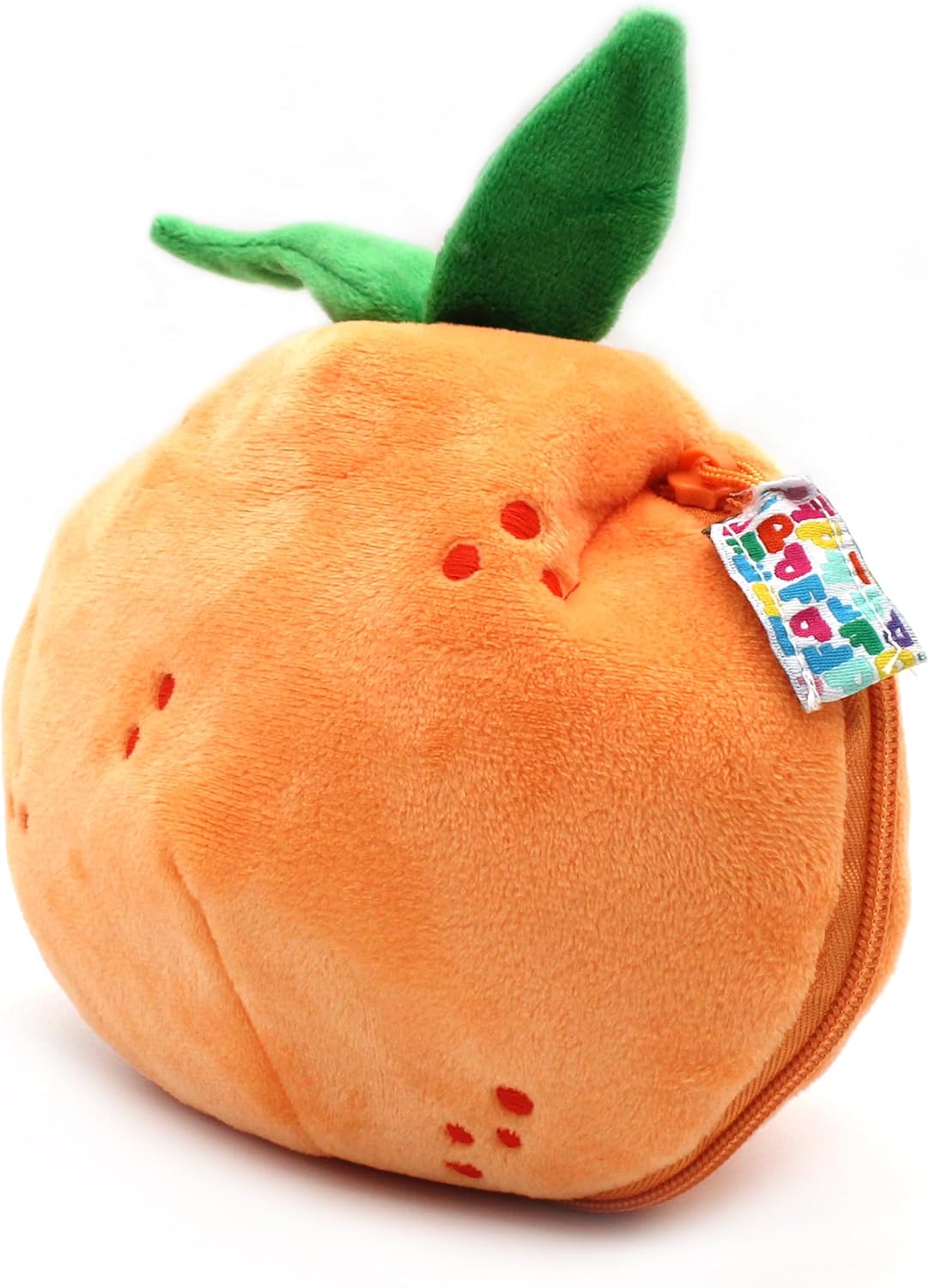 Peluche reversibile con chiusura a zip – Ape/Mandarino
