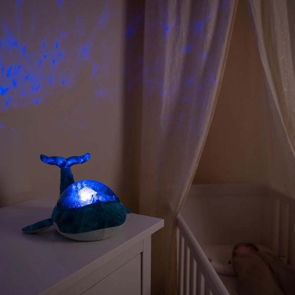 Tranquil Whale™ Blu – Luce Notturna Proiettore con Suoni Rilassanti (Ricaricabile USB)