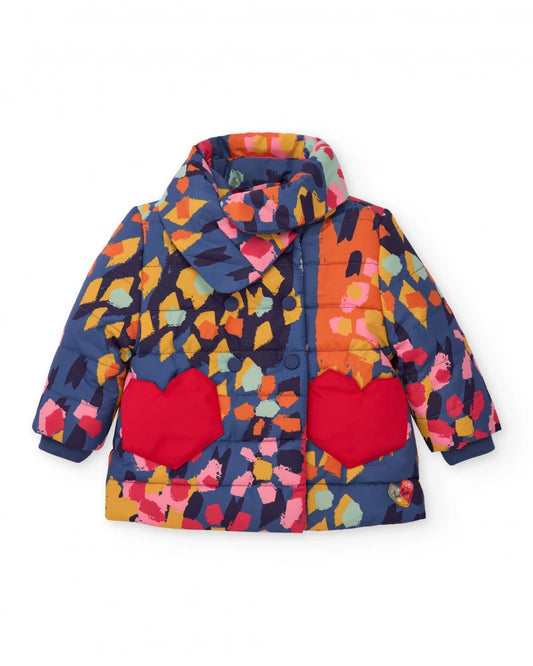 Cappotto imbottito bambina – Tasche a cuore TucTuc Girl
