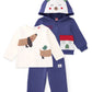 Completo Newborn 3 Pezzi con Felpa, Maglietta e Pantaloni