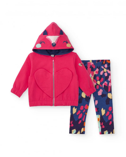 Completo felpa  e leggings multicolore - TucTuc Girl