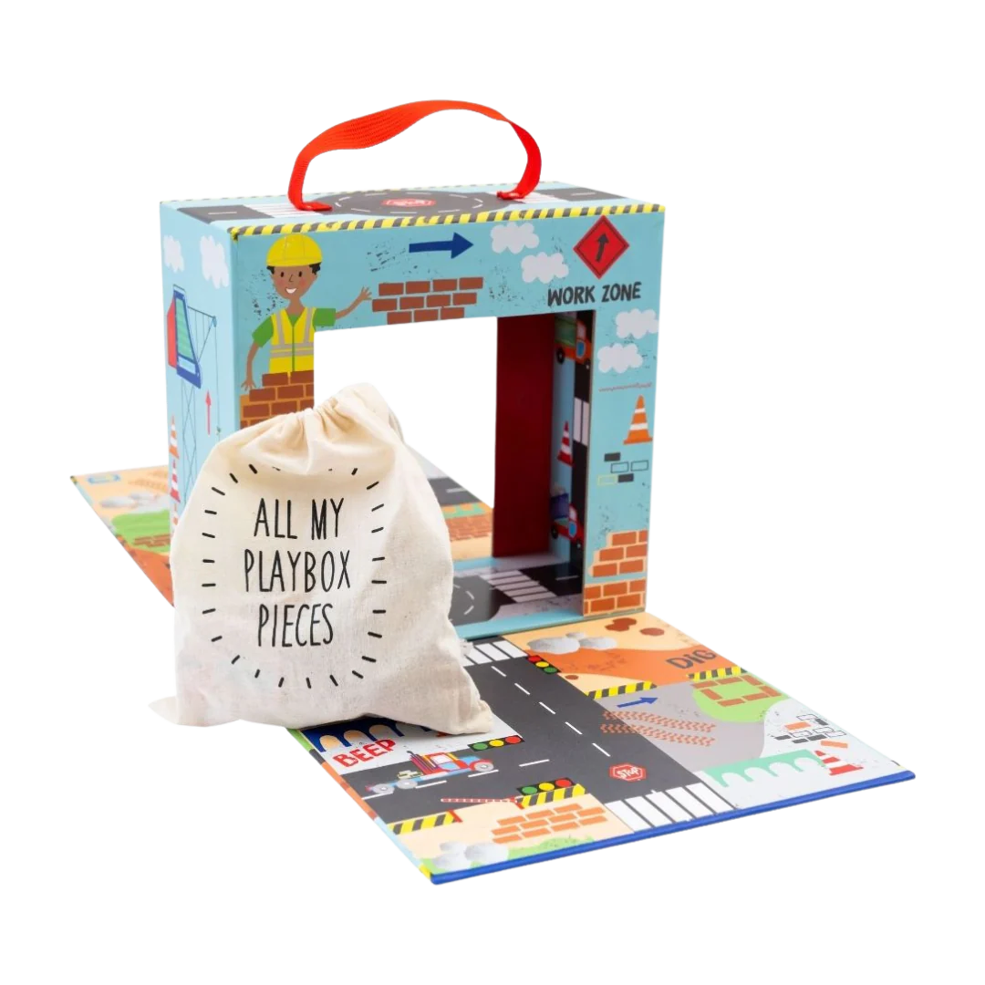 Playbox Costruzioni in Legno – Cantiere Portatile Educativo Eco | 3+ anni