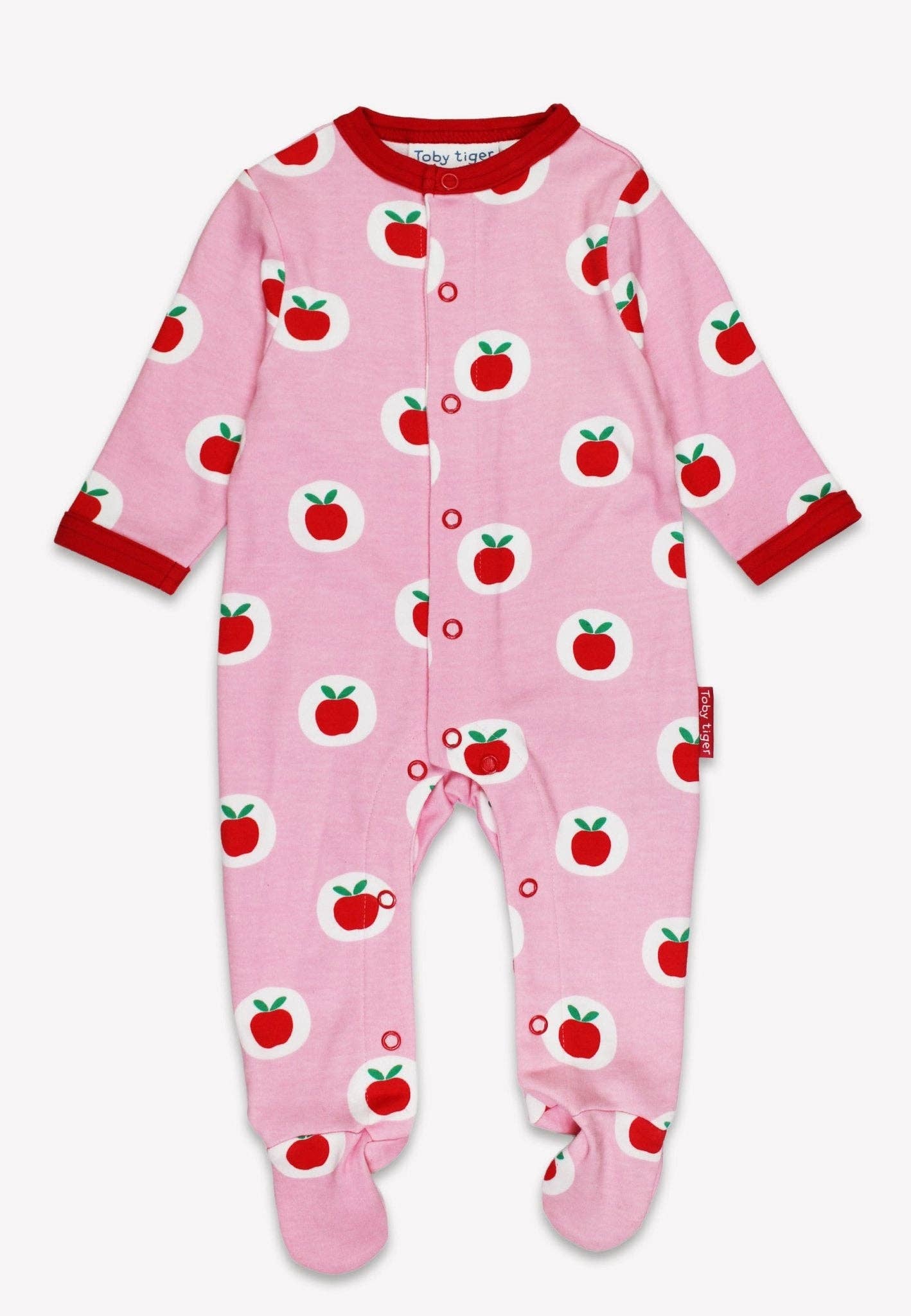 Set regalo Newborn in cotone biologico con stampa di mele