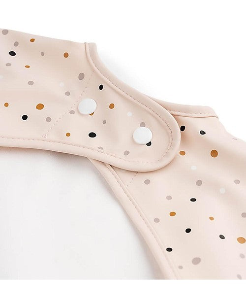 Bavaglino a Maniche Lunghe Impermeabile con Tasca - Happy Dots
