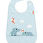 Bavaglino impermeabile con tasca – Design Happy Clouds