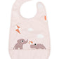 Bavaglino impermeabile con tasca – Design Happy Clouds