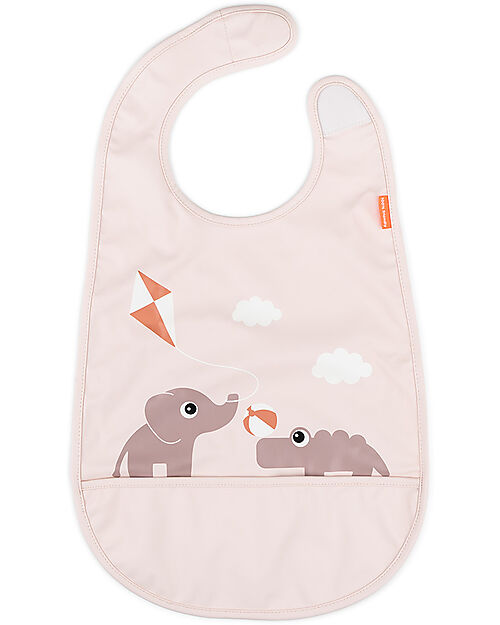 Bavaglino impermeabile con tasca – Design Happy Clouds