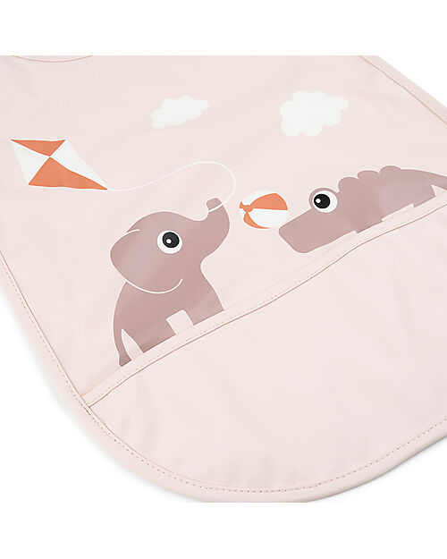 Bavaglino impermeabile con tasca – Design Happy Clouds