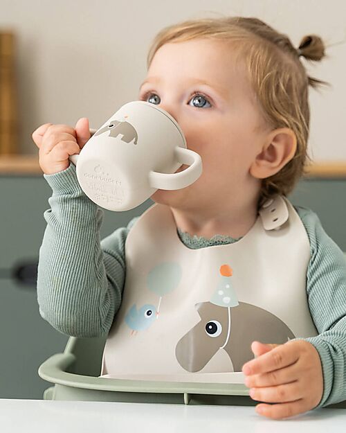 Bavaglino impermeabile in silicone con tasca -  3m+
