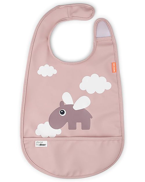 Bavaglino impermeabile con tasca – Design Happy Clouds
