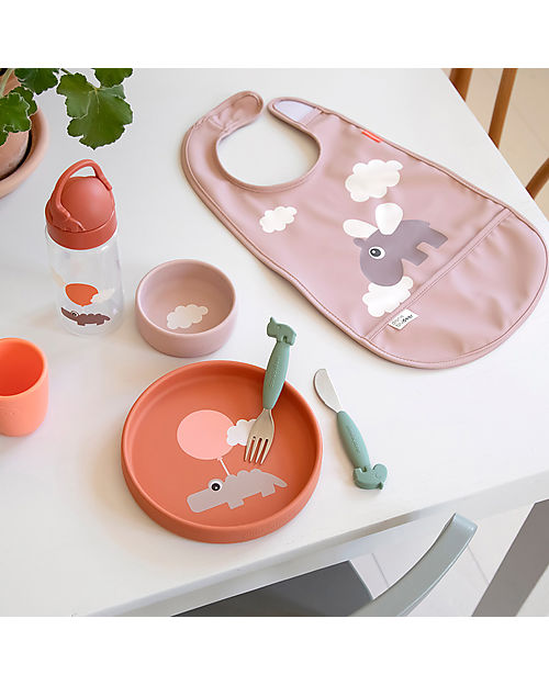 Bavaglino impermeabile con tasca – Design Happy Clouds