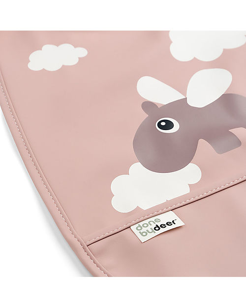 Bavaglino impermeabile con tasca – Design Happy Clouds