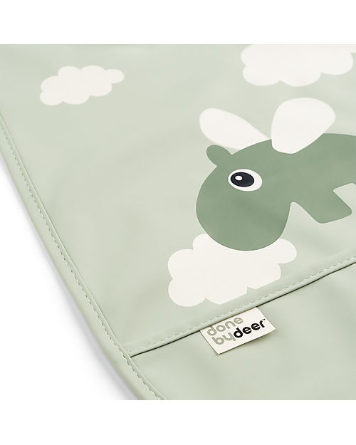 Bavaglino impermeabile con tasca – Design Happy Clouds