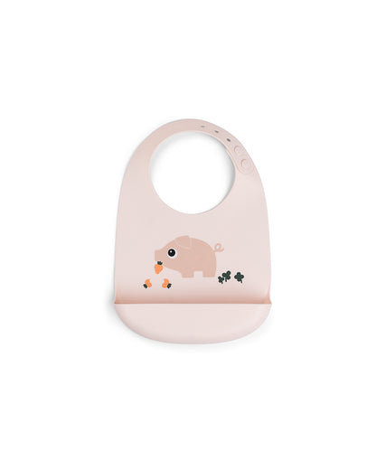 Bavaglio Impermeabile con Tasca - Collezione Tiny Farm - 100% Silicone