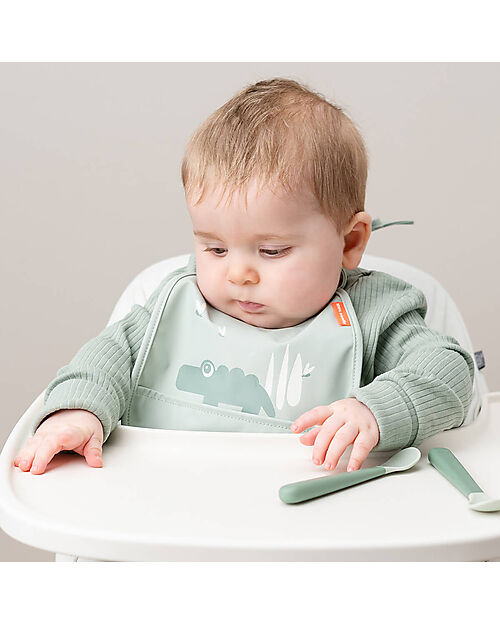 Set 2 Bavaglini Impermeabili con Tasca - Happy Clouds