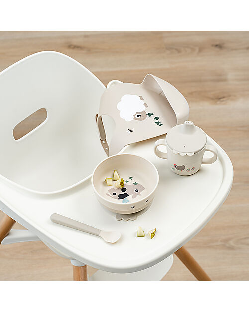 Set pappa Foodie – Ciotola, bicchiere e cucchiaio – Collezione Tiny Farm