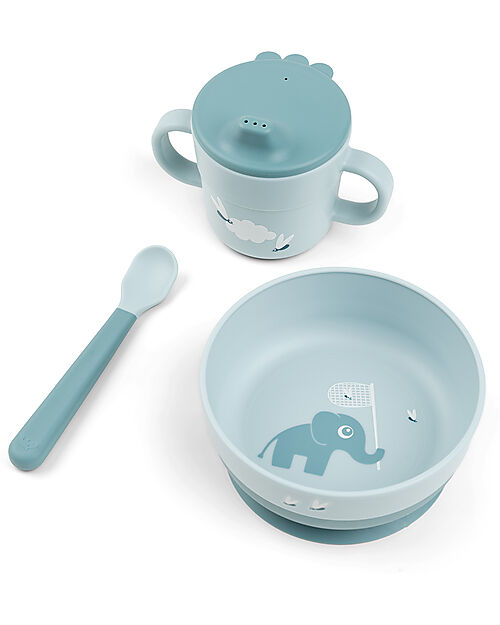 Set pappa Foodie – Ciotola, bicchiere e cucchiaio – Collezione Tiny Farm