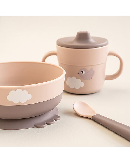 Set pappa Foodie – Ciotola, bicchiere e cucchiaio – Collezione Tiny Farm