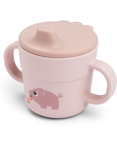 Tazza Bambini con beccuccio e manici – 100% silicone alimentare