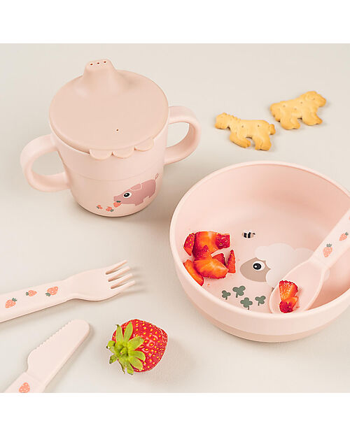 Tazza Bambini con beccuccio e manici – 100% silicone alimentare